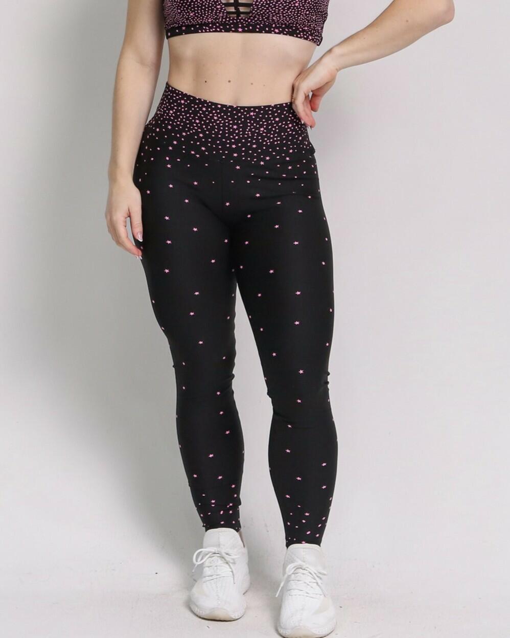 Calça Legging Básica Degradê Estrelas